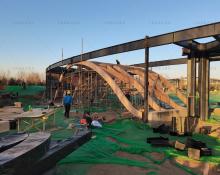 千树承建河北园博园木结构建筑在建中，敬请期待成品！